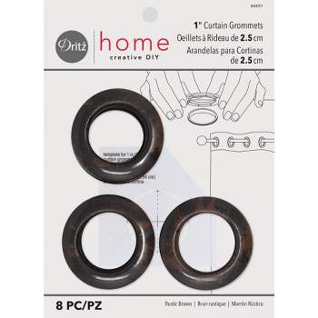 Dritz® Home Pewter 1 Round Curtain Grommets, 8ct.