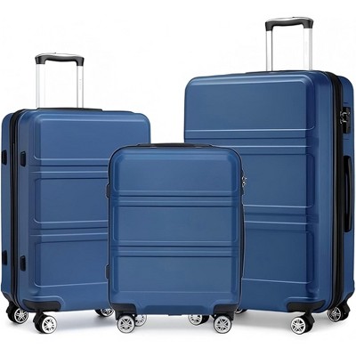 Wooakway 4 Piece Luggage Sets Expandable(only 28") 20in 24in 28in 12in