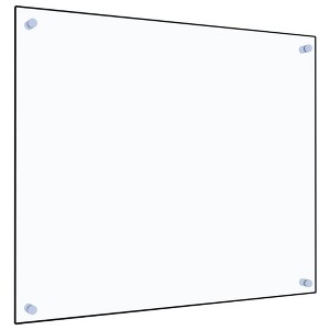 vidaXL Kitchen Backsplash Transparent 27.6"x23.6" Tempered Glass - 1 of 4