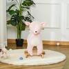 Whisen Kids Plush Deer Rocking Horse with Pedals, Riding Rocker Toy Gift for 36-72 Months - Pink - 2 of 4