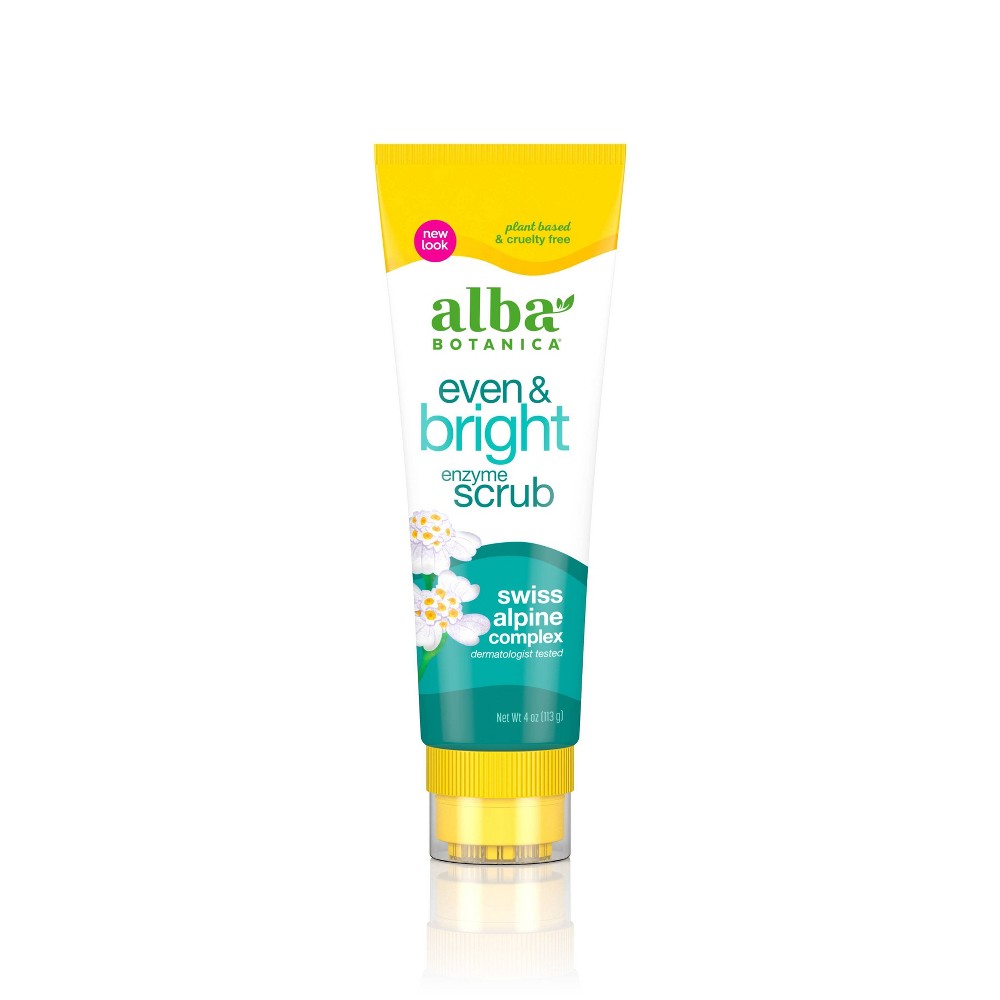 Photos - Facial / Body Cleansing Product Alba Botanica Even & Bright Enzyme Scrub - 4 fl oz 