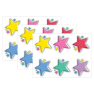 Creative Teaching Press® Star Bright Stars 6" Designer Cut-Outs, 36 Per Pack, 3 Packs - 1 of 4