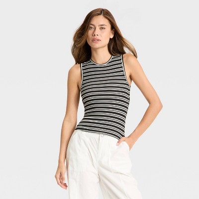 Women's Open Back Ribbed Tank Top - Wild Fable™