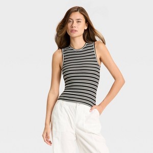 Women's Open Back Ribbed Tank Top - Wild Fable™ - 1 of 3
