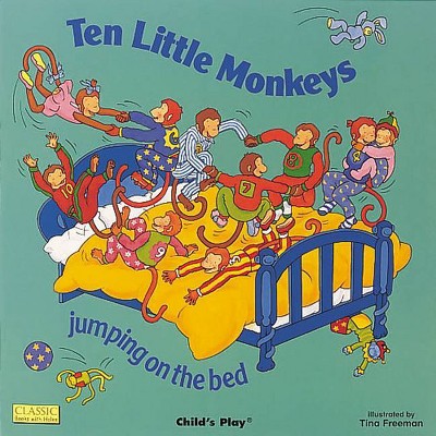 Ten Little Monkeys Jumping on the Bed - (Classic Books with Holes Board Book) (Board Book)