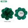 Unique Bargains Alloy Satin Fabric Big Rose Flower Dainty Brooches Pins 1 Pc - 3 of 4