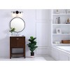 Elegant Lighting Collier 2 light Black and Frosted white glass Wall sconce - 2 of 4
