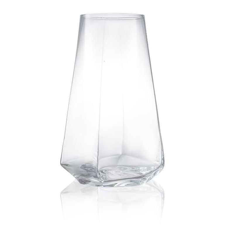 JoyJolt Infiniti Highball Glasses - Set of 4 Tall Crystal Drinking Glassware-18 oz Cocktail Glasses, 5 of 9