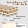 Homhougo 71 Inch Rectangular Dining Table for 6-10 People, Modern Farmhouse Kitchen Table with Adjustable Feet - 3 of 4