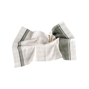 Slickblue Pinstripe Cotton Tea Towel, 16 x 25 Inch Handwoven Kitchen Cloth in 3 Color Options - 1 of 3