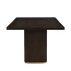 Christopher Knight Home Tessa Modern 8 Seater 84" Oversized Rectangular Dining Table with Pedestal Base - 4 of 4