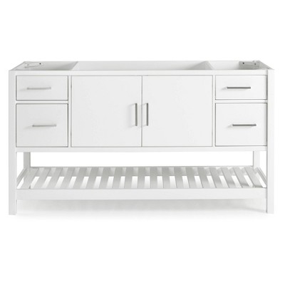 60" Harrison Vanity Cabinet White - Alaterre Furniture