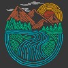 Boy's Husky Lost Gods Nature Lines Run Path - 2 of 3
