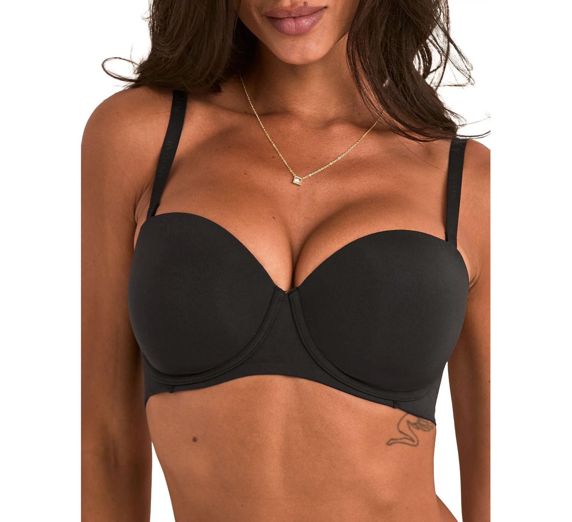 Adore Me Women's Lou Balconette Bra Black 36B