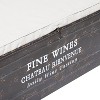 Industrial Metal Storage Upholstered Wine Bench Brown - Olivia & May: Entryway Seating, Linen Surface, Iron Frame - 3 of 4