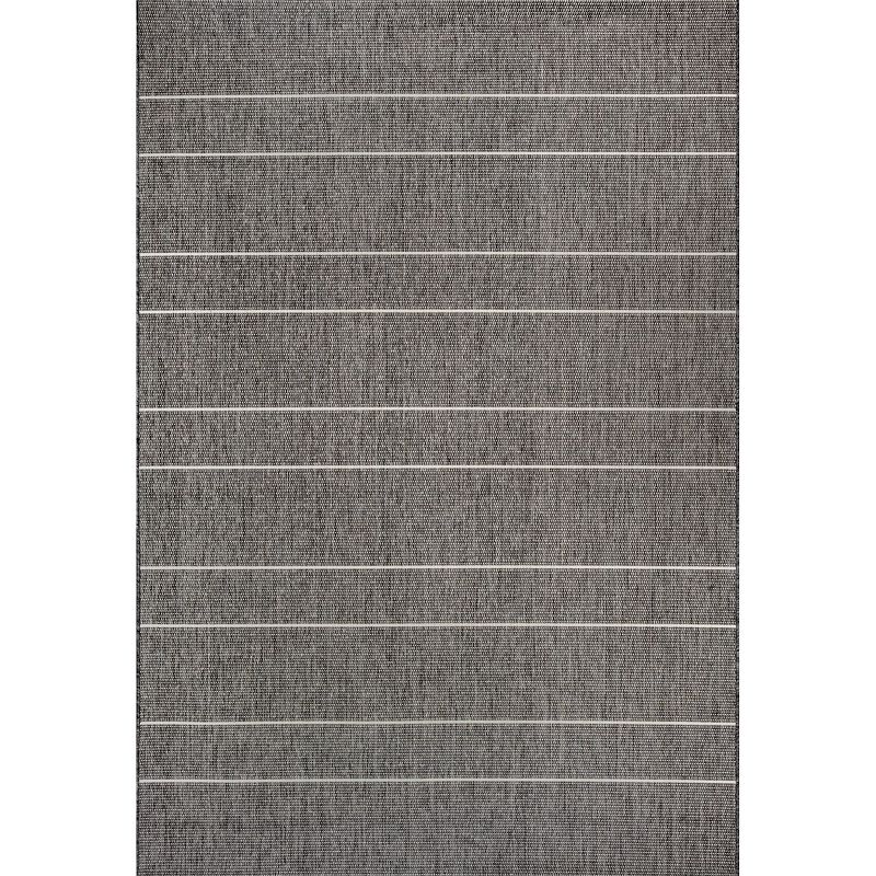 nuLOOM Alaina Indoor and Outdoor Striped Area Rug for Patio Garden Living Room Bedroom Dining Room Kitchen, 1 of 15