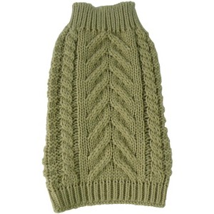 Pet Life (R) Swivel-Swirl Heavy Cable Knitted Fashion Designer Dog Sweater - 1 of 3