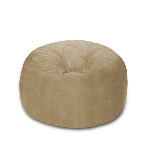 4' Bean Bag Chair With Memory Foam Filling And Washable Cover