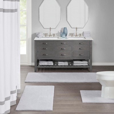 Hotel Collection Style Luxury Solid Bath Rug, Premium Touch Heavy Weight Fabric Quick-Dry Bath Rug for Year Round Use