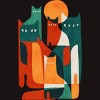Men's Design By Humans Cat Cat Cat By radiomode T-Shirt - 2 of 4