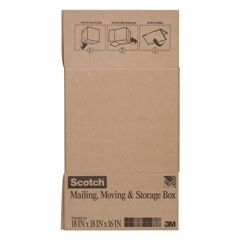 Scotch 18&#34; x 18&#34; x 16&#34; Mailing, Moving &#38; Storage Box, 1 of 6