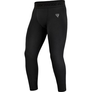 RDX SPORTS RDX T15 Black Compression Tights, Workout Leggings, Athletic Wear, Men's Gym Apparel, High-Performance Gear, Training Pants. - 1 of 4