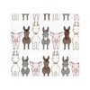 Hudson Baby Infant Girl Cotton Flannel Receiving Blankets, Farm Friends Pink, One Size - 3 of 4