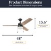 Prominence Home 48" Reston Ceiling Fan with Light, Pull Chain & 3 Blades, Bronze - 4 of 4
