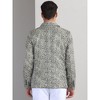 INSPIRE CHIC Men's Slim Fit Peak Lapel One Button Party Animal Printed Blazers - 3 of 4