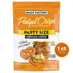 Snack Factory Pretzel Crisps Cheddar Cheese - 14oz