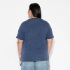 Women's Paddington Oversized Short Sleeve Graphic T-Shirt - Washed Blue - 3 of 3