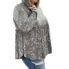 Women's Floral Hooded Babydoll Top - honeyme - 2 of 3