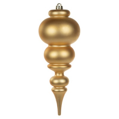 Vickerman 14" Copper Gold Matte Finial UV Coated Drilled Cap