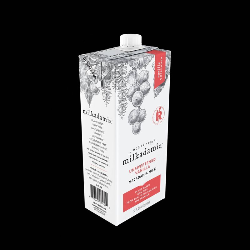 Milkdamia Unsweetened Vanilla Milk - 32 fl oz, 3 of 7