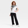 Women's Super Soft Cargo Straight Leg Lounge Pants with pockets - A New Day™ Black S - 3 of 3