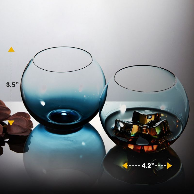 Berkware Sparkling Colored Stemless Wine Glass (19oz), 3 of 12