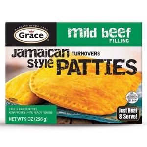 Grace Frozen Jamaican Style Patties with Mild Beef Filling - 9oz - 1 of 3