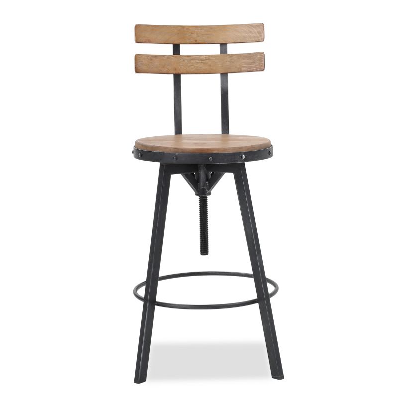 Fenix Wooden Barstool Antique - Christopher Knight Home, 1 of 8