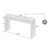 LIVAREEmlen 60'' Farmhouse Console Table Retro Wooden Entryway Table with Double Board Suspension Design, Sofa Table for Living Room - 2 of 4
