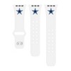 NFL Dallas Cowboys Apple Watch Compatible Silicone Band - White - 2 of 4