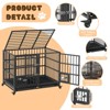 48" Heavy Duty Dog Crate, Chew-Resistant Dog Kennel for Small Medium Dogs, Escape Proof Large Dog Cage, Pet Playpen with Lockable Door - 3 of 4