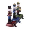 Northlight Glittered Nutcracker Stocking Holders - 7.75" - Blue, Red and Green - Set of 3 - 2 of 3