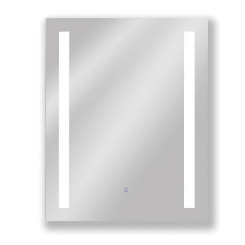 Single Frameless Fixed Color Temp LED Wall Mirror with Anti Fog Glass - Tosca, 1 of 6