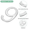Unique Bargains 304 Stainless Steel Polished Surface Rust Resistant Corrosion Resistant House Number 1 Pc - 2 of 4