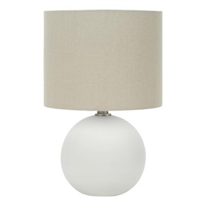 Monarch Specialties Lighting 16inchH Table Lamp Cream Shade Cream Ceramic Contemporary - 1 of 4