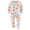The Peanutshell Happy Sunshine Neutral Footed Baby Sleepers for Boys or Girls, 3-Pack, Newborn to 9 Months - 4 of 4