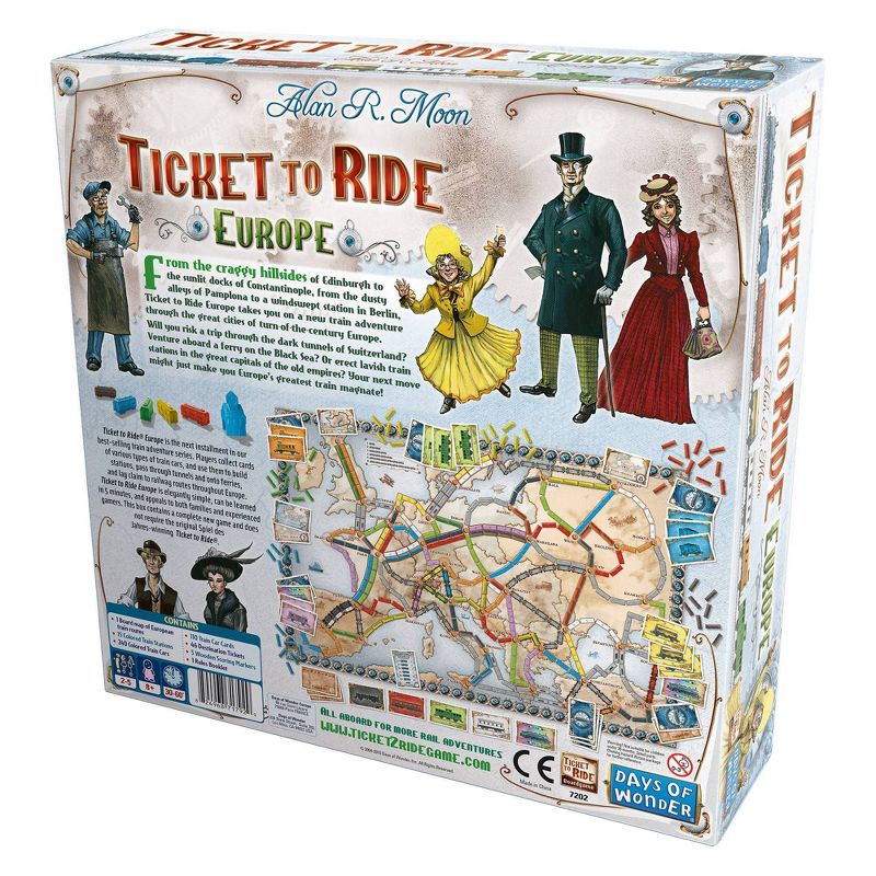 Ticket To Ride Europe Board Game, 3 of 9