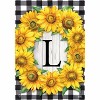Briarwood Lane Everyday Garden Flag 12x18 For Outdoor Sunflowers Monogram L Garden Flag Flags For Outside - 3 of 4
