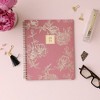 2023 Planner 8.5"x11" Weekly/Monthly Frosted Cover Drawn Peony Dusty Rose - Rachel Parcell - image 2 of 4