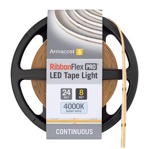 Armacost Lighting RibbonFlex Pro 24V White COB LED Strip Light Tape Cabinet Lights - 1 of 4